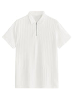 Modern T-shirt for men with white colour texture fabric