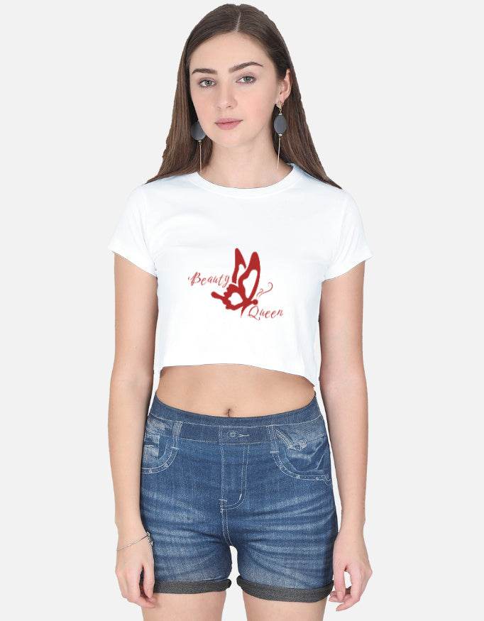 Crop Top for girls - Beauty Queen - Calvora