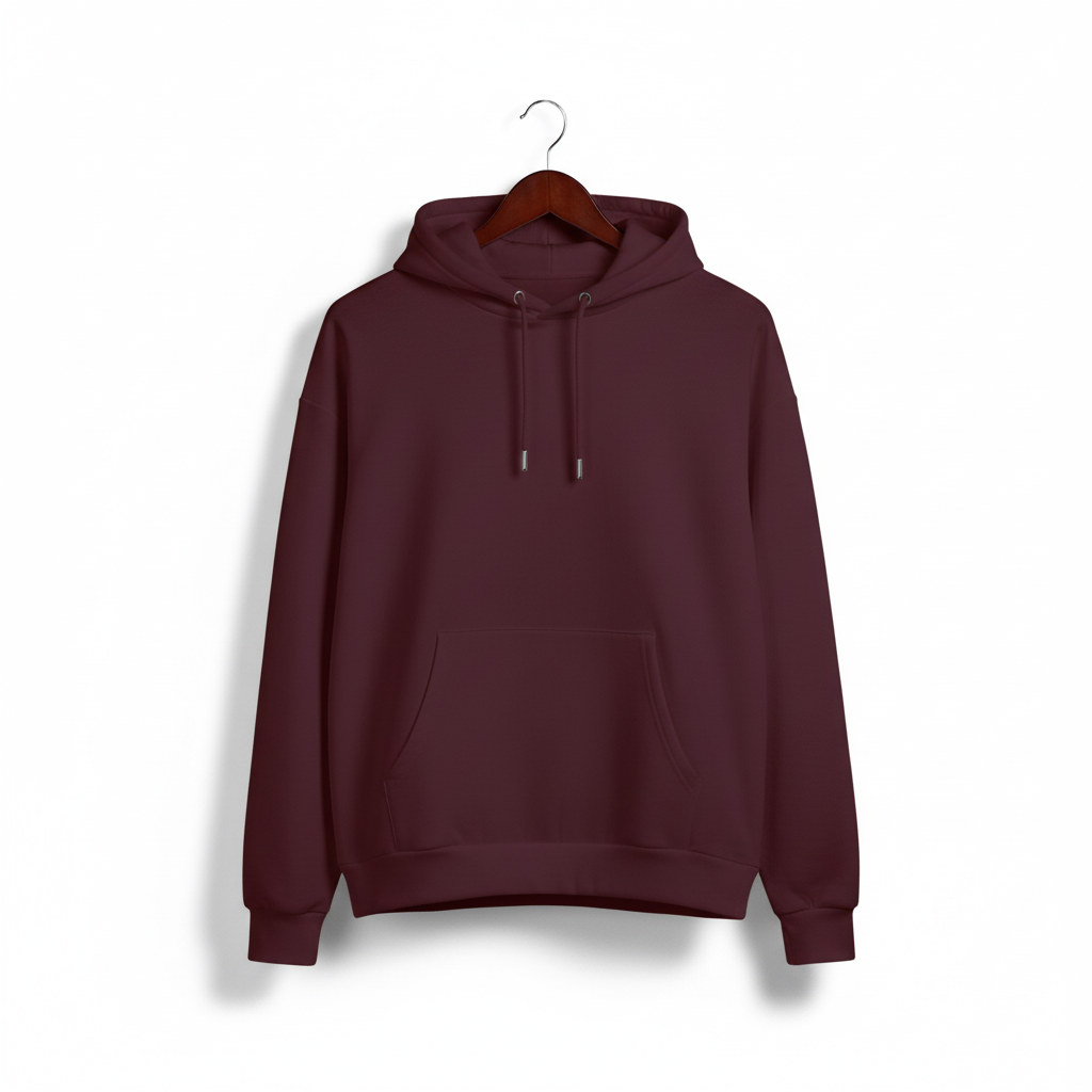 Perfect Unisex Oversized Maroon Hoodie