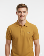 Modern Polo Yellow T-Shirt for Men - Classic