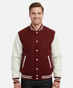 Unisex Varsity Maroon Jacket