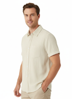 Modern shirt for men with beige colour