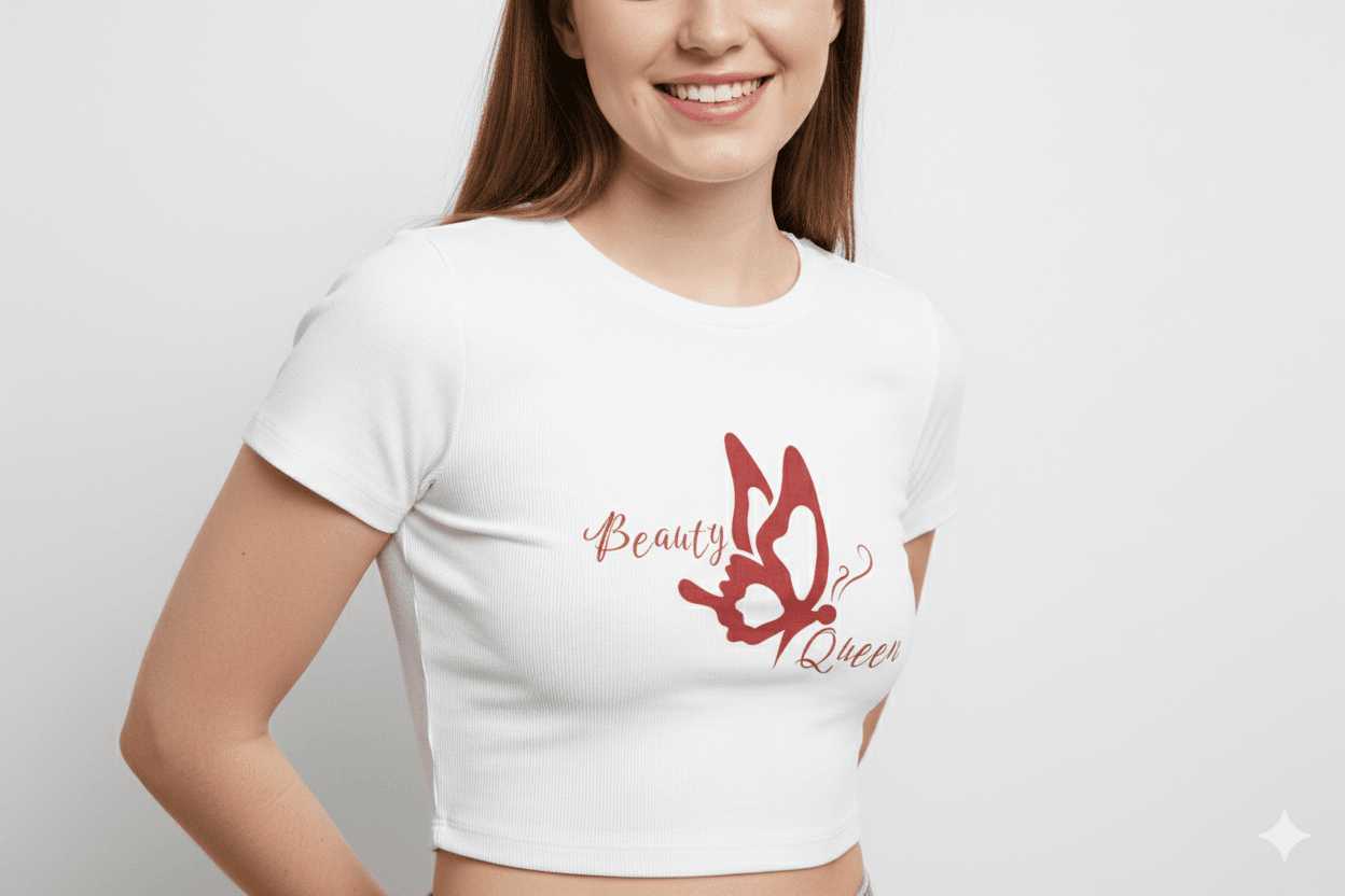 Crop Top for girls - Beauty Queen - Calvora