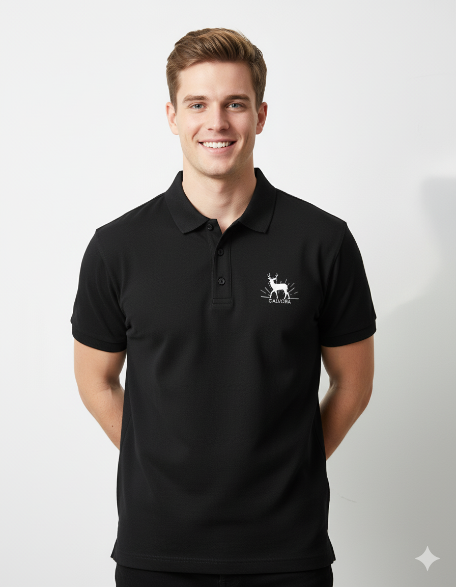 Modern Polo T-Shirt for Men - Deer Style