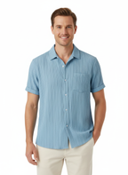 Modern shirt for men with blue color