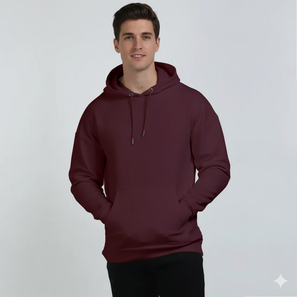Perfect Unisex Oversized Maroon Hoodie