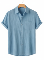 Modern shirt for men with blue color