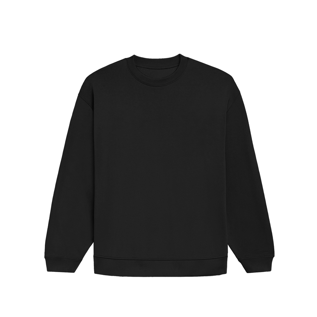 Premium Unisex Oversized Black Sweatshirt
