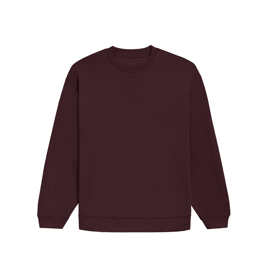 Premium Unisex Oversized Maroon Sweatshirt