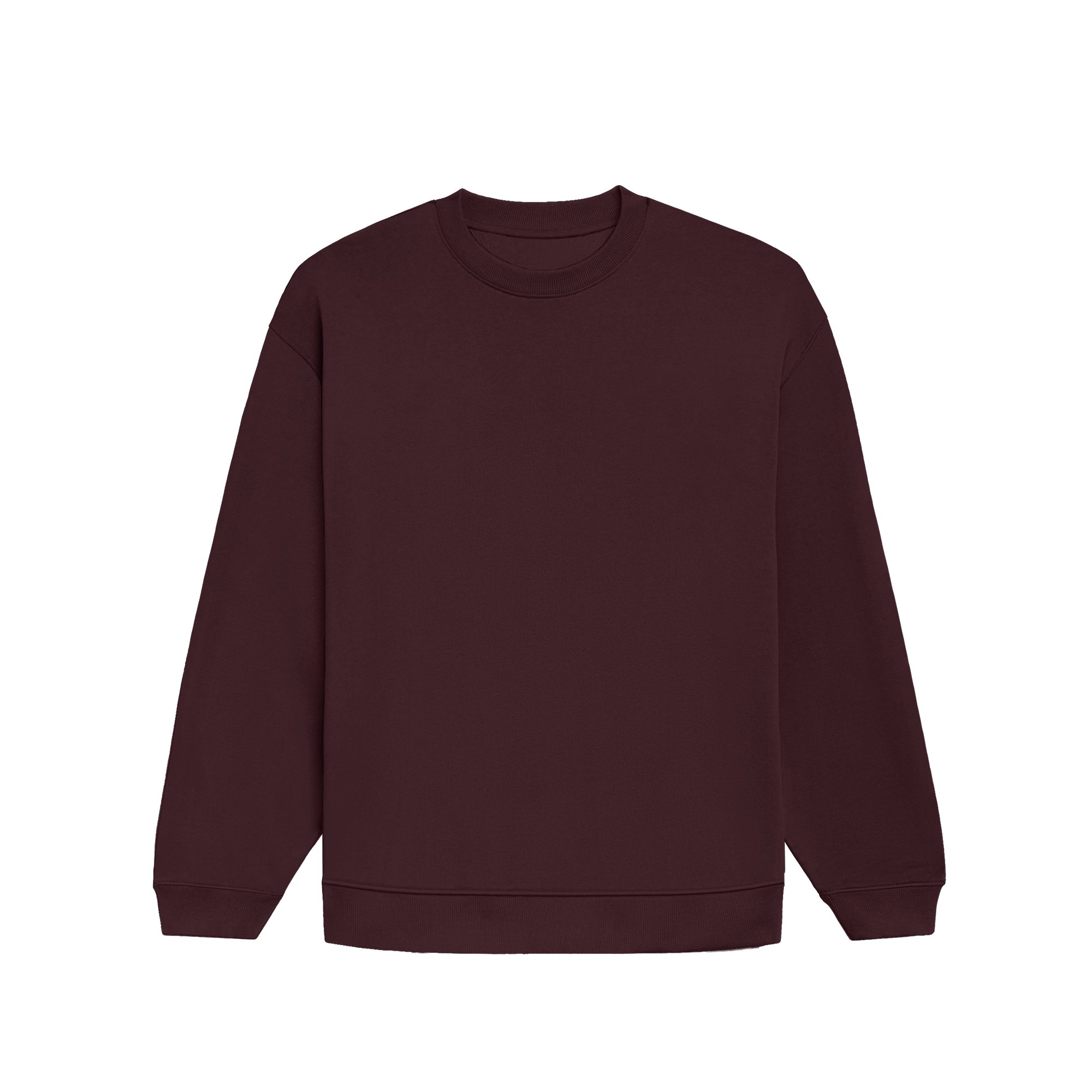 Premium Unisex Oversized Maroon Sweatshirt