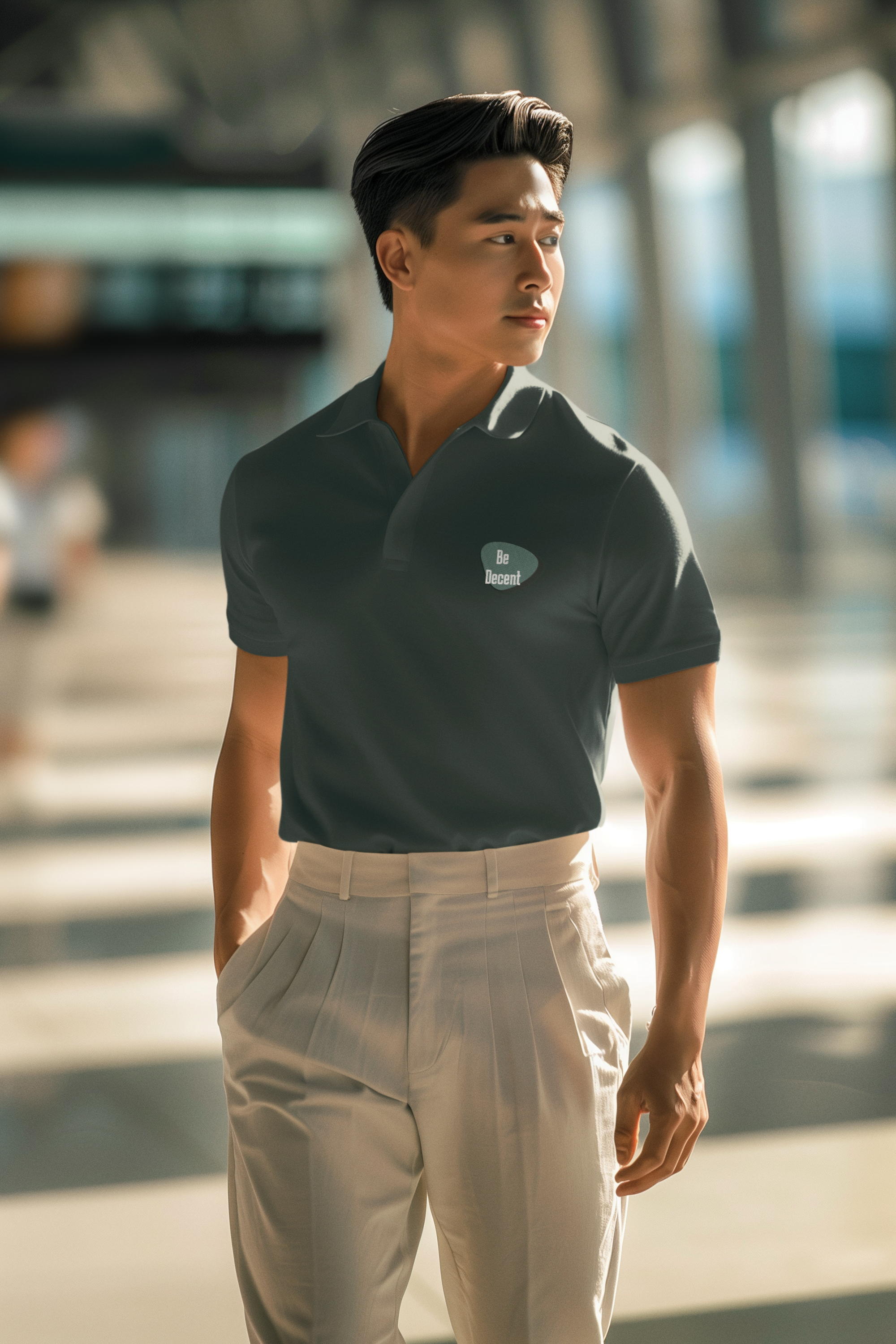 Modern Polo T-Shirt for Men - Be Decent