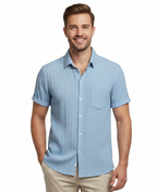 Modern shirt for men with blue color
