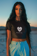 Crop Top  for girls with heart design