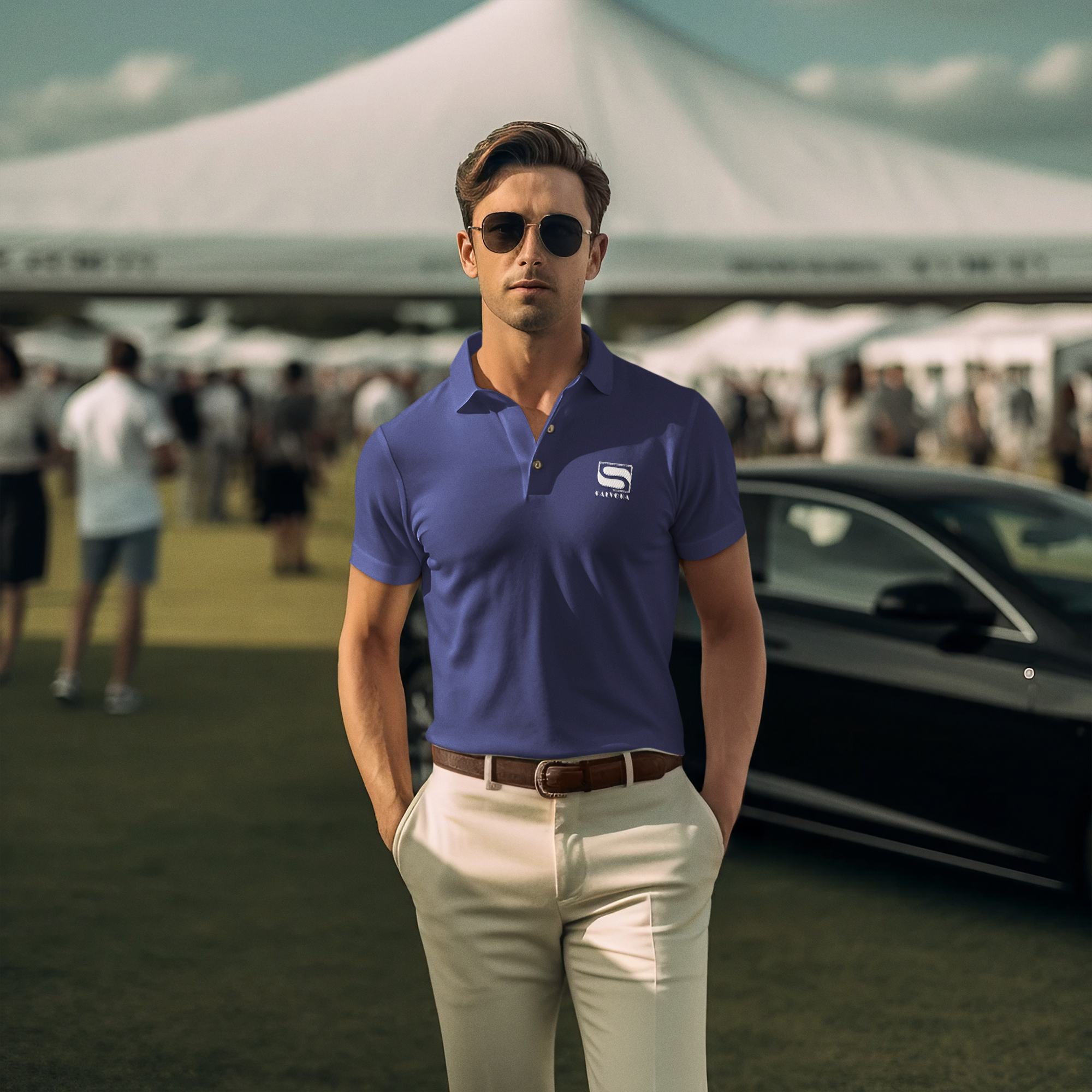 Modern Polo T-Shirt for Men Calvora with Super "$"