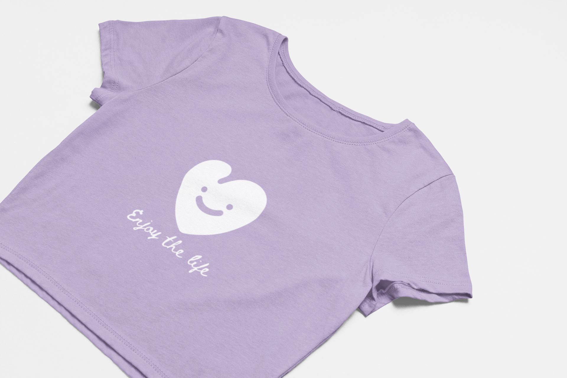 Crop Top  for girls with heart design